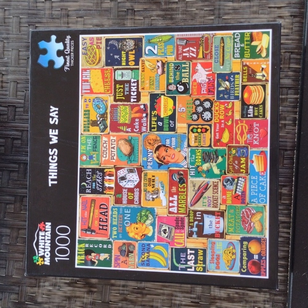 New! White Mountain Puzzle "Things We Say" (b275)
